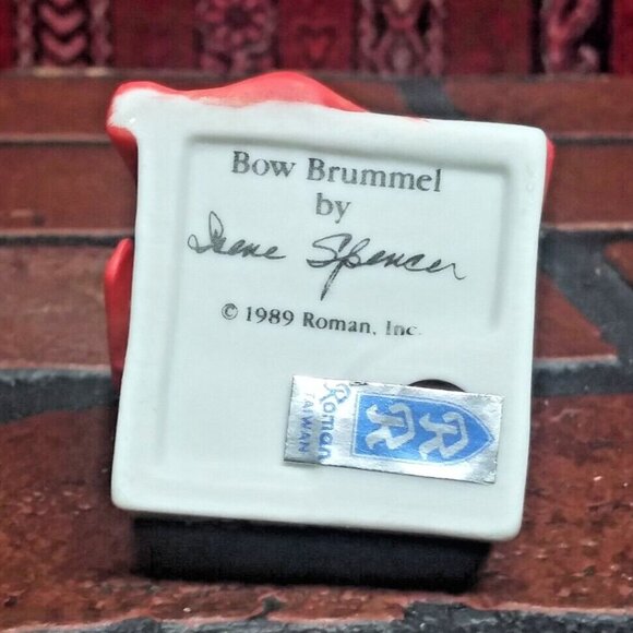 Bow Brummel by Irene Spencer Siamese Cat Ornament Christmas - Made by Roman 1989 - Picture 5 of 7